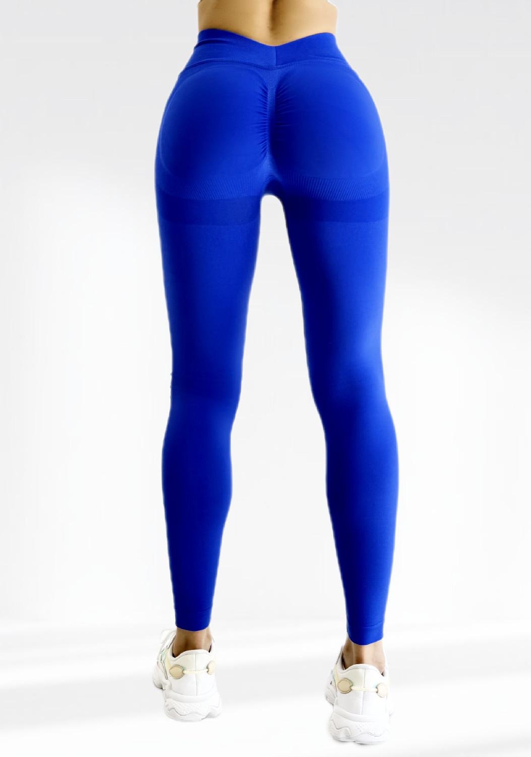 Лосіни для фітнесу LILAFIT Пуш ап з V-подібною талією L Синій (LFL000081) - фото 3 Лосіни для фітнесу LILAFIT Пуш ап з V-подібною талією L Синій (LFL000081) - фото 3