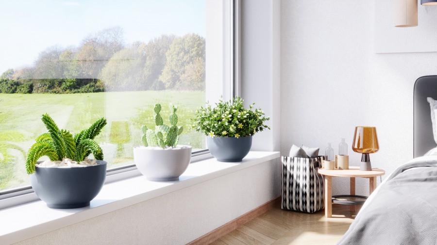 Горшок для цветов с подставкой Form-Plastic Чаша Эко Satina круглый 7,6 л 30х20,1 см Белый (7752762965) - фото 2