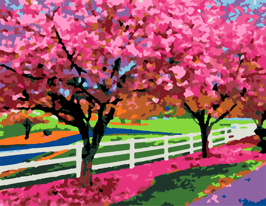 Картина по номерам Rosa Весенний день 35х45 см (N00013172)