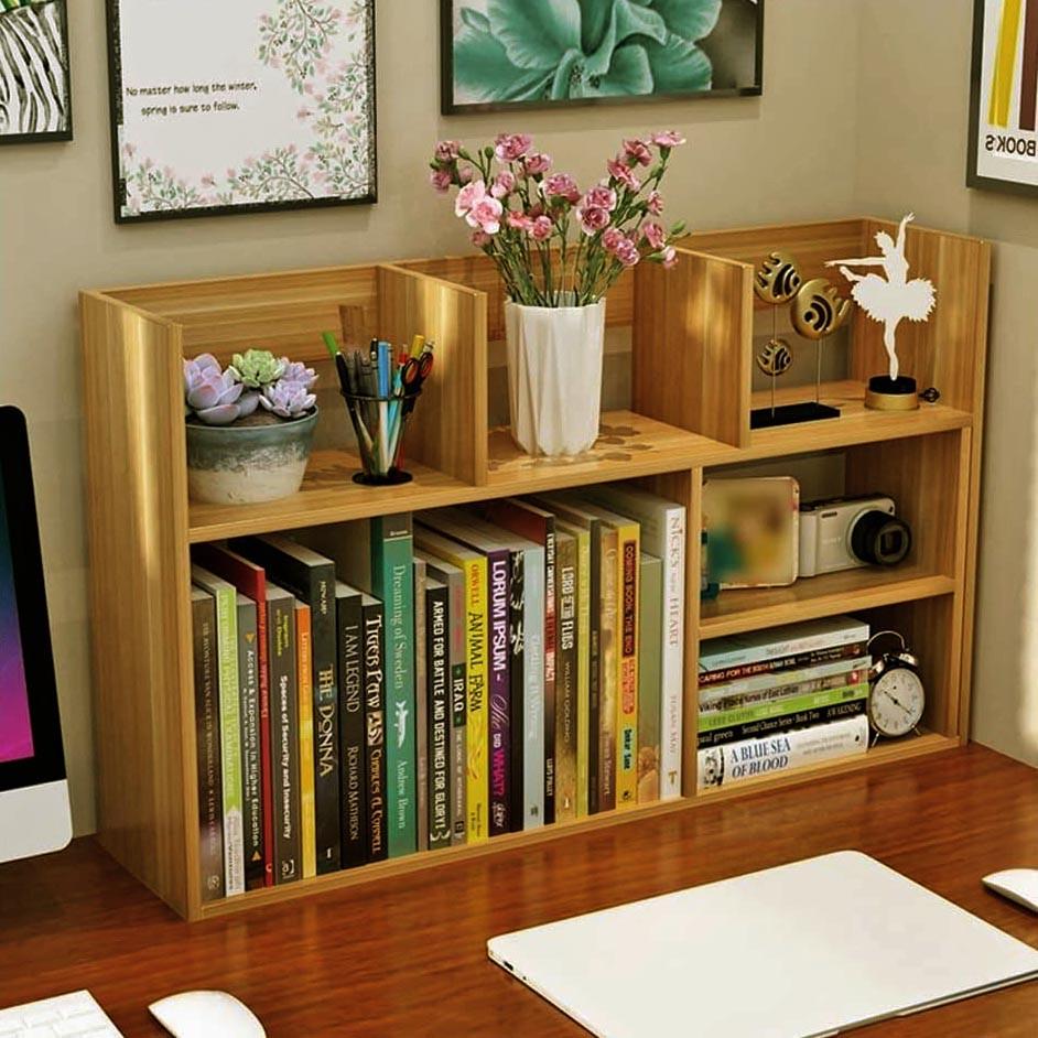 Полка-надстройка настольная из дерева Мейлис карри (АКД-022703)