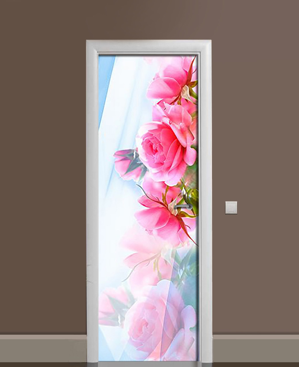 Наклейка 3D на двери Zatarg aРозовое обаяние 650х2000 мм (1323452735)