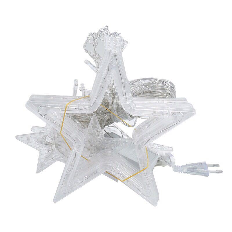 Гирлянда-штора светодиодная Light Star With Remote Звездопад 12 штук разноцветное свечение