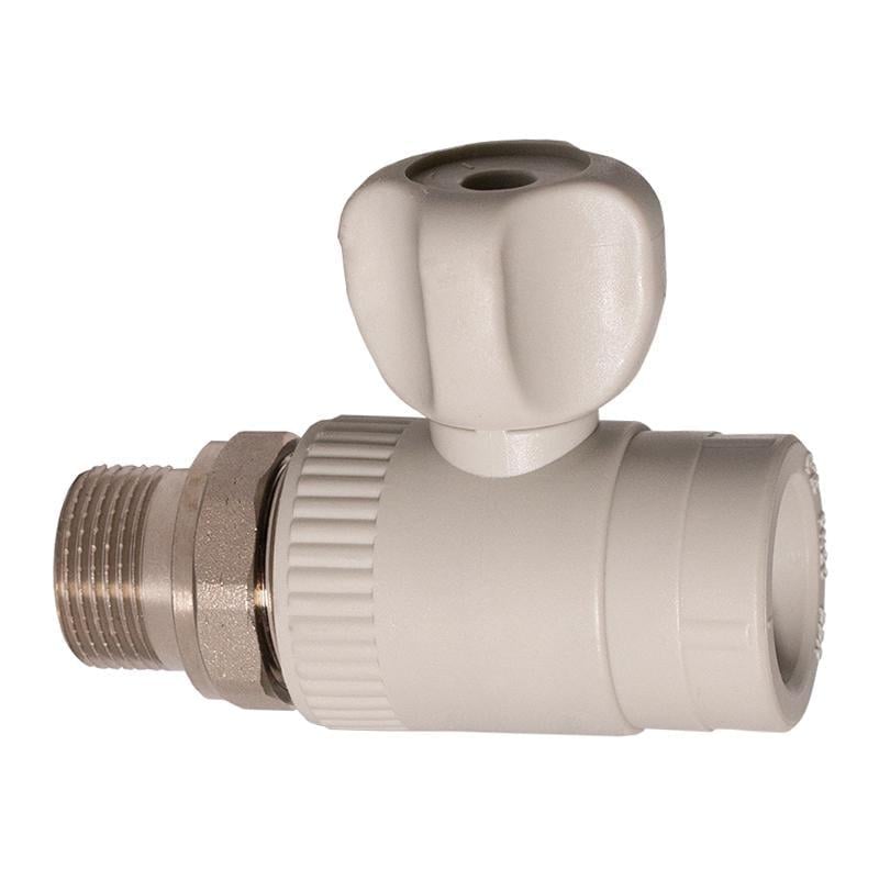 Кран прямой для радиатора REIGER PP-R 25 без резинки (19662)