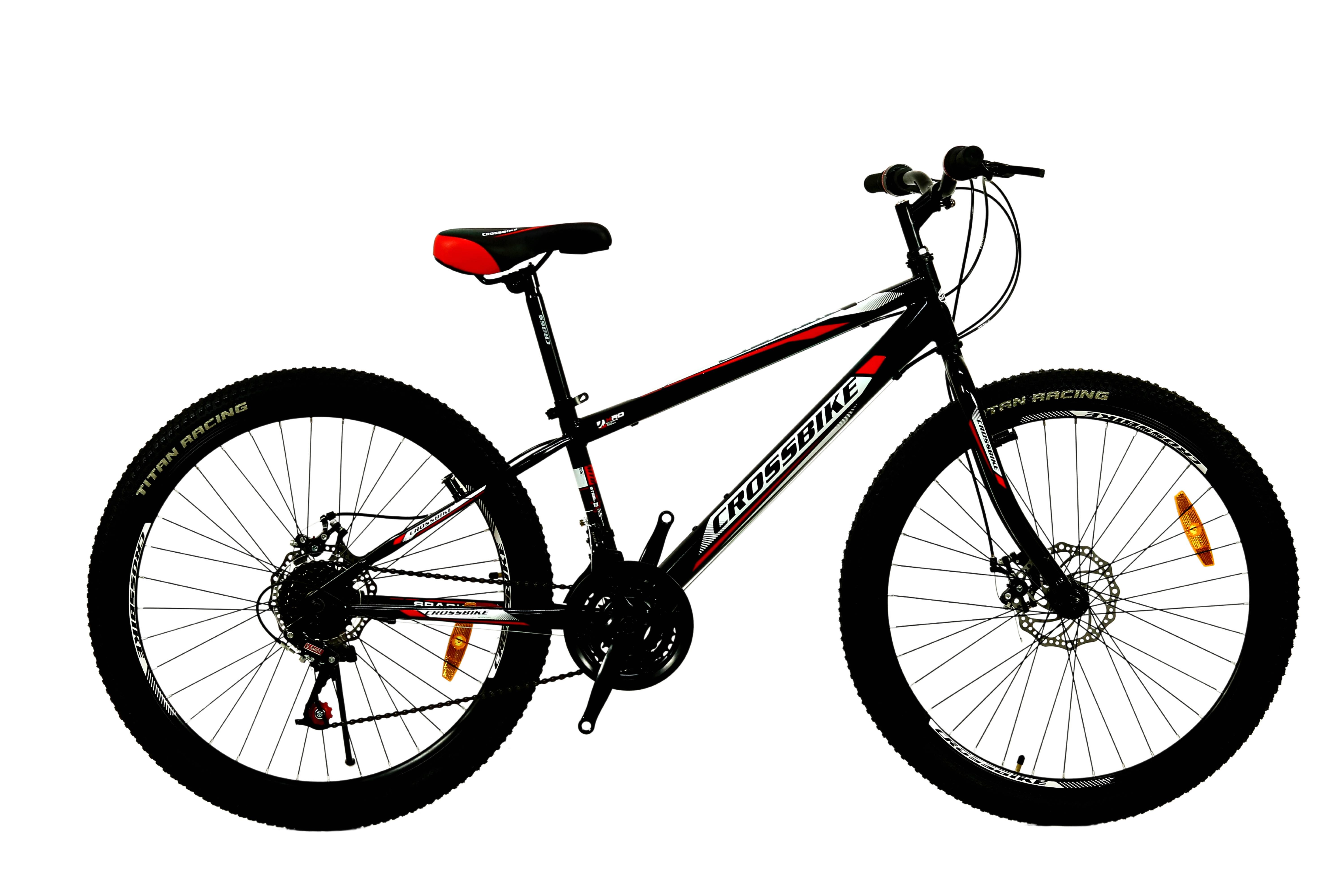 Велосипед CROSSBIKE Spark D 26" 13" Черно-красный