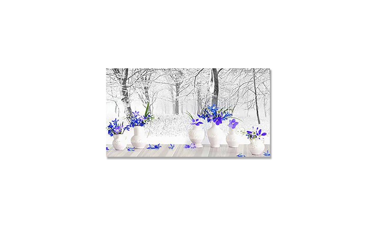 Наклейка виниловая на стол Zatarga Цветы и Зима 650х1200 мм (1283915345)