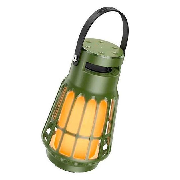 Портативна колонка Hoco BS61 Wild fun outdoor camping light BT speaker 3600 mAh Olive Green (19100332) - фото 2