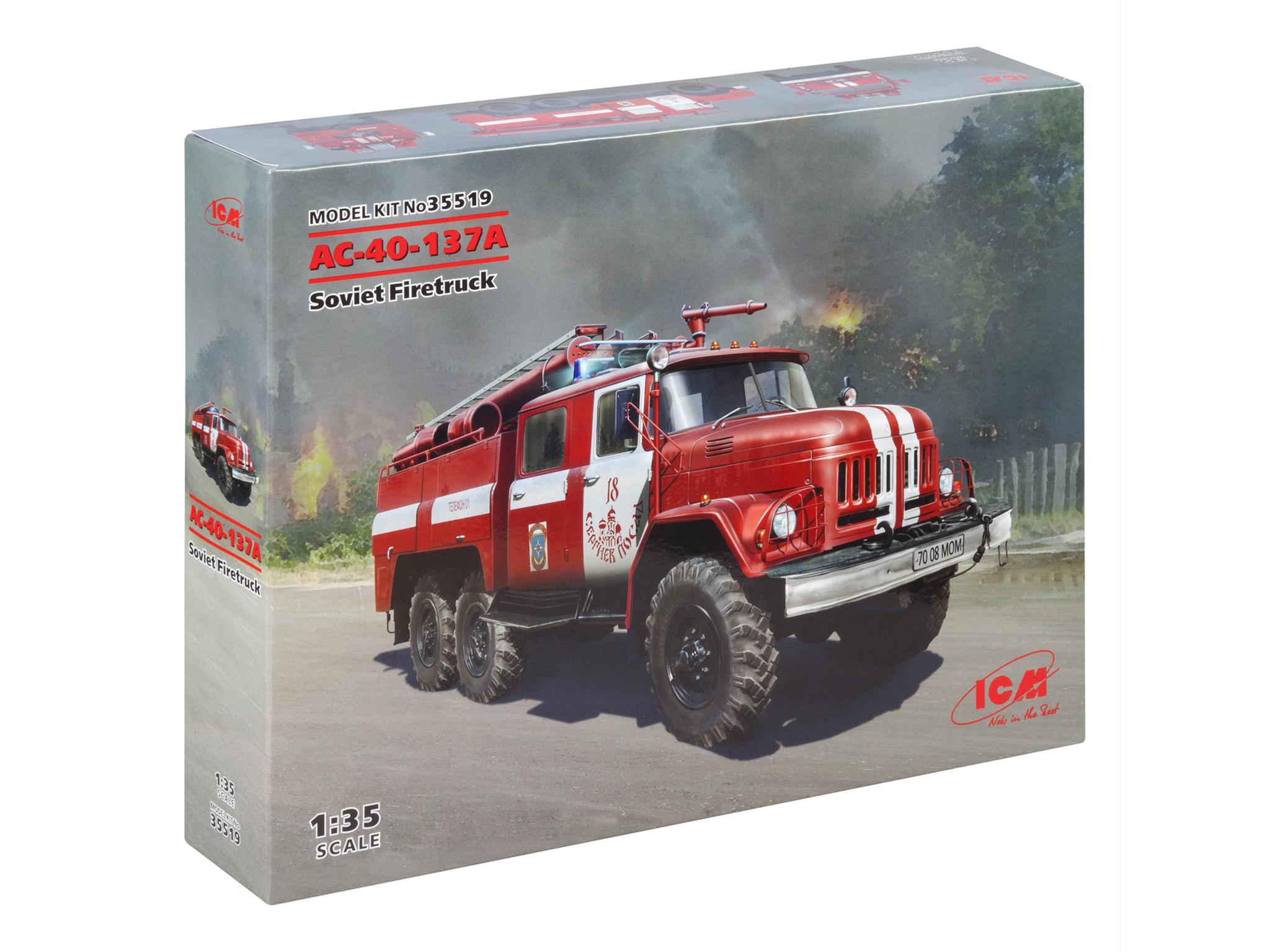 Збірна модель ICM AC-40-137A радянська пожежна машина (35519)