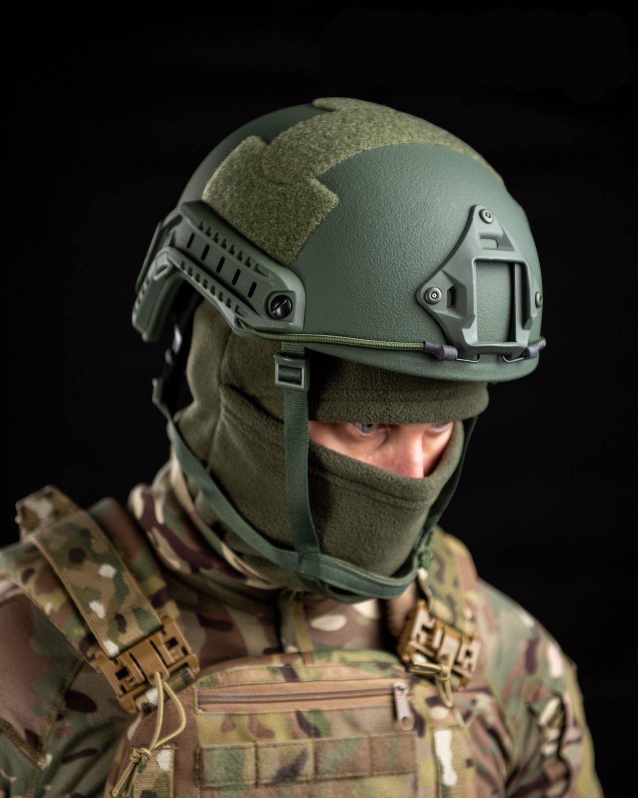 Шолом балістичний FAST Helmet 1 клас захисту ДСТУ рівня NIJ IIIA Olive