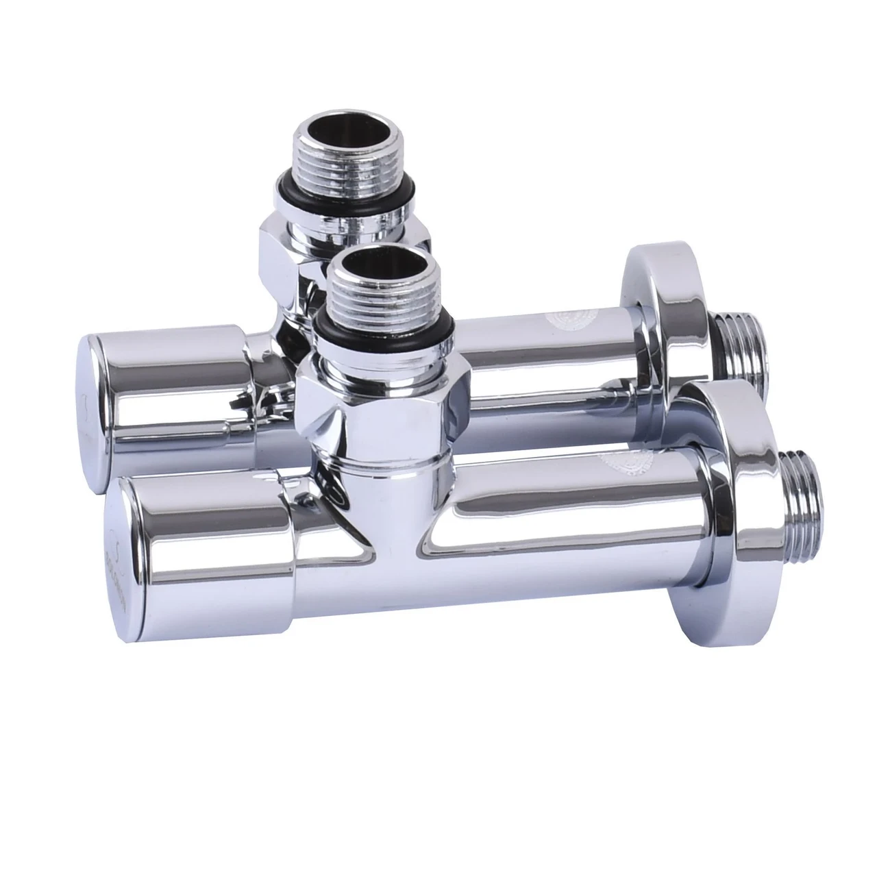 Кран вентильный угловой с американкой Solomon LUX 1/2" 7777 2 шт. Chrom (23500557) - фото 2 Кран вентильный угловой с американкой Solomon LUX 1/2" 7777 2 шт. Chrom (23500557) - фото 2