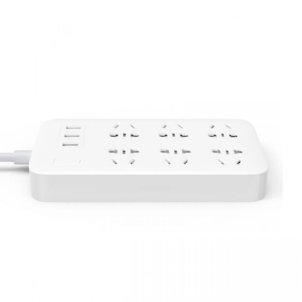 Удлинитель MiJia Power Strip CXB6-1QM 6 розеток 1,8 м Белый (1853344325-02) - фото 2