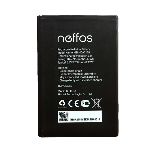 Акумулятор для TP-Link Neffos C5 Plus TP7031A/TP7031C 2200 mAh (NBL-40A2150)