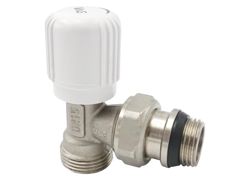 Кран радиаторный V&G VALOGIN 1/2x3/4" угловой ручной регулировки евроконус (RS-VG-601211)