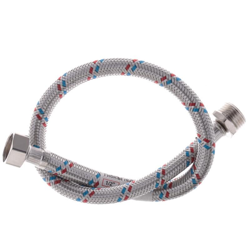 Шланг для подключения воды гибкий Zerix ZX1562 50 см 1/2"x1/2" ЗВ (81060) Шланг для подключения воды гибкий Zerix ZX1562 50 см 1/2"x1/2" ЗВ (81060)