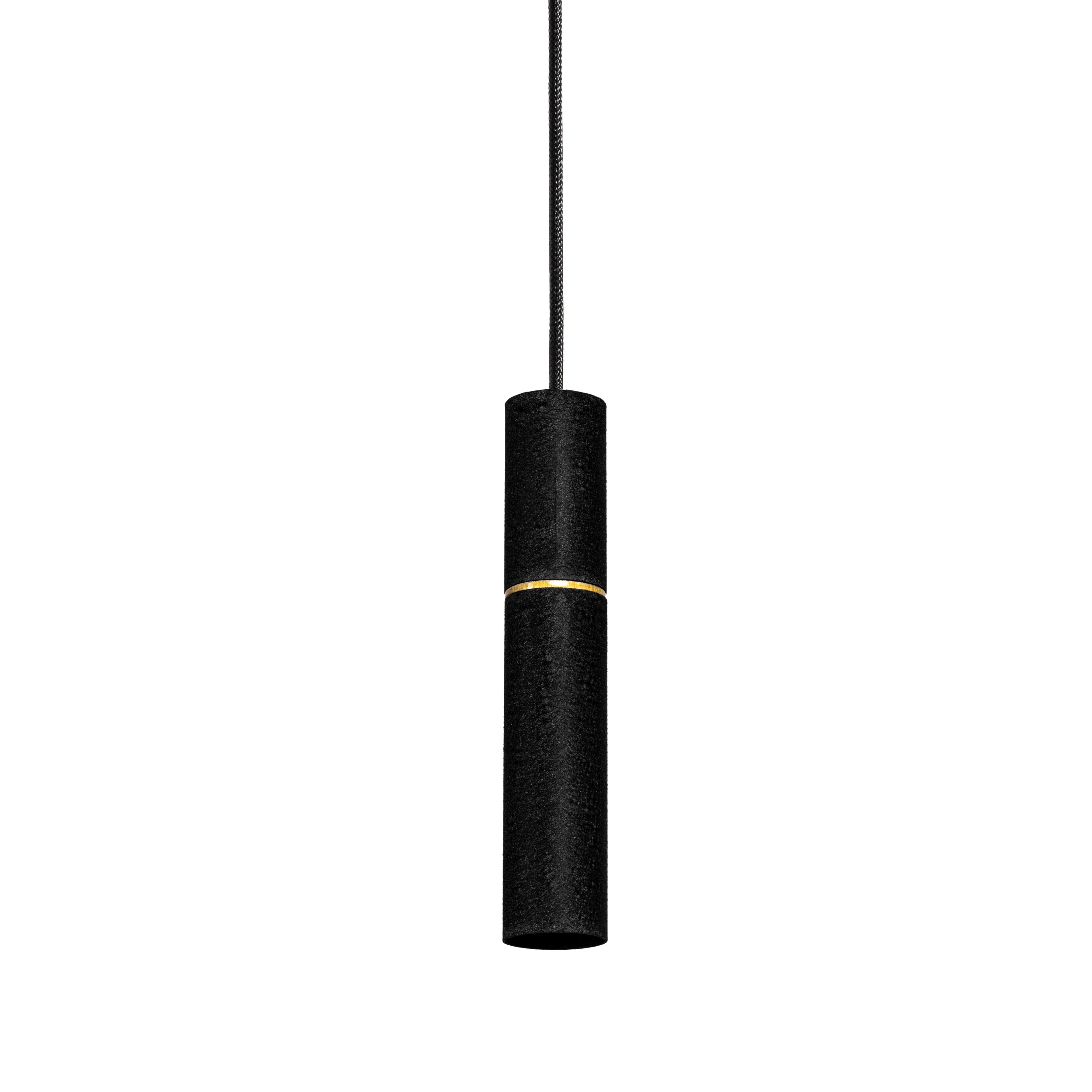 Светильник подвесной Атмолайт Split Е14 P40-220 Moire Black/BrushGold