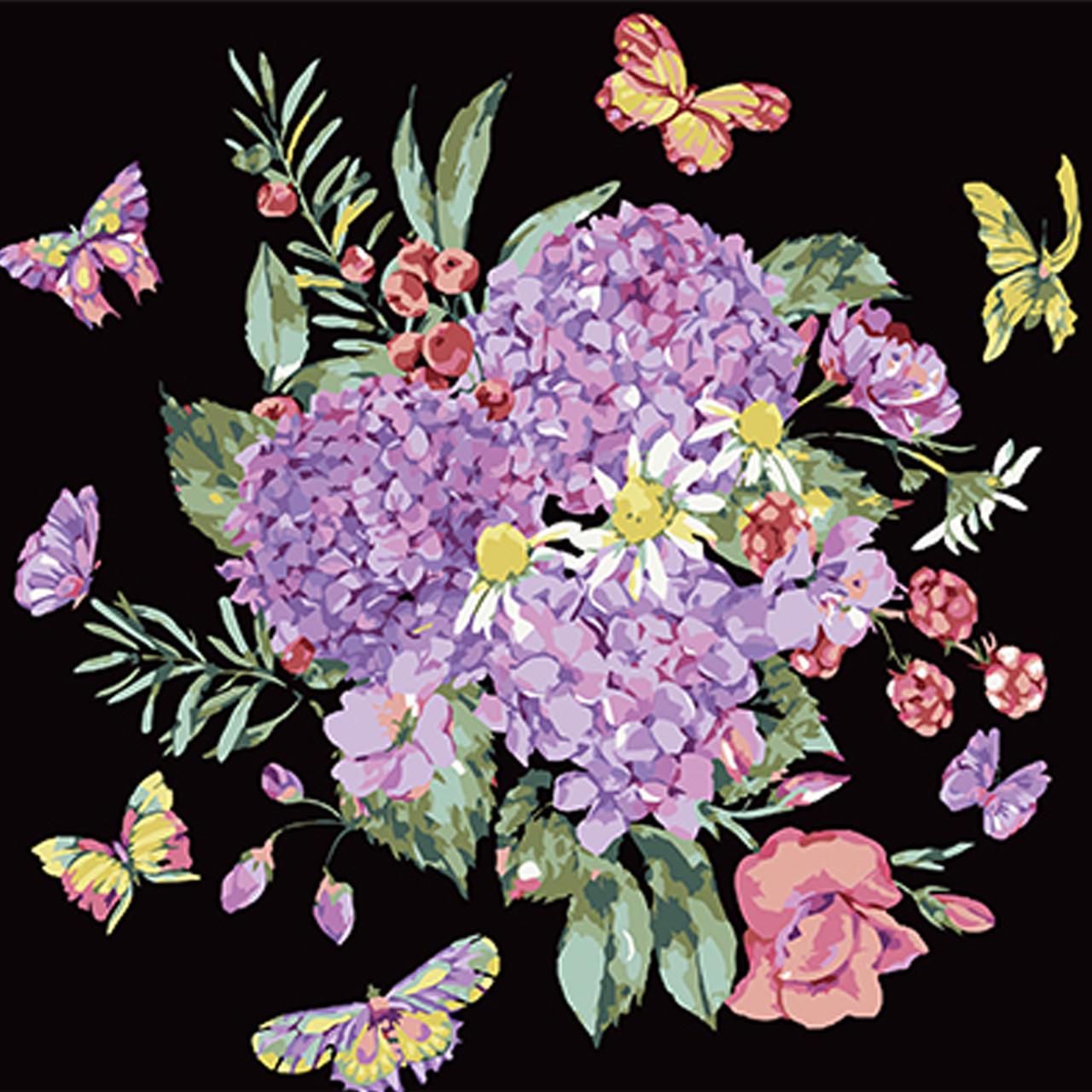 Картина за номерами Strateg Преміум Барвиста композиція на чорному фоні 40х40 см (AV4040-28) Картина за номерами Strateg Преміум Барвиста композиція на чорному фоні 40х40 см (AV4040-28)