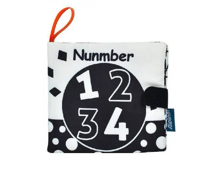 Книга-шуршалка развивающая LimoToy rat 45 Цифры Черно-белый (1798807093)