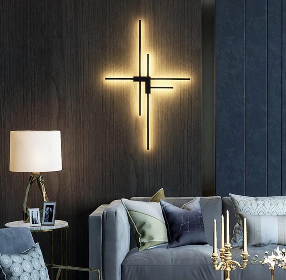 Бра Line.F WJ 7214/6 BK минималистичная модель на 6 рожков (506_744)