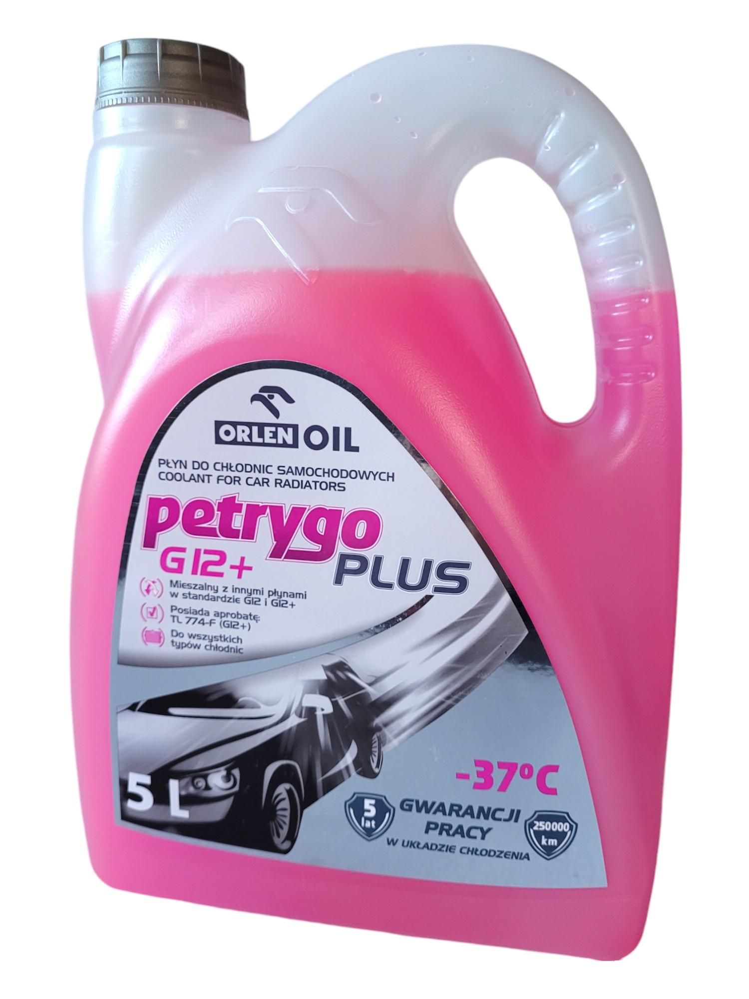 Охолоджуюча рідина Orlen Oil PETRYGO PLUS G12+ 5 л Червоний (100001517м)