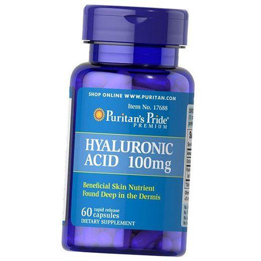 Гиалуроновая кислота Hyaluronic Acid 100 Puritan's Pride 60 капс. (68367002)