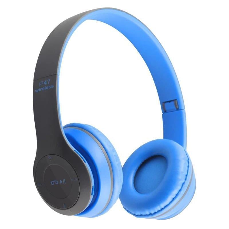 Наушники беспроводные Bluetooth Wireless Headset P47 Синий