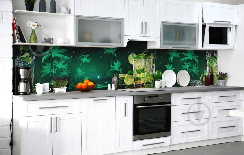 Скинали на кухню Zatarga «Тропический вкус» 650х2500 мм виниловая 3Д наклейка кухонный фартук самоклеящаяся Скинали на кухню Zatarga «Тропический вкус» 650х2500 мм виниловая 3Д наклейка кухонный фартук самоклеящаяся