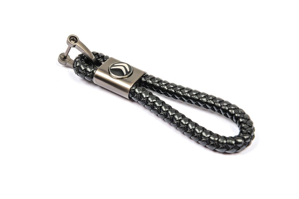 Брелок кожаный с логотипом Citroen 85971