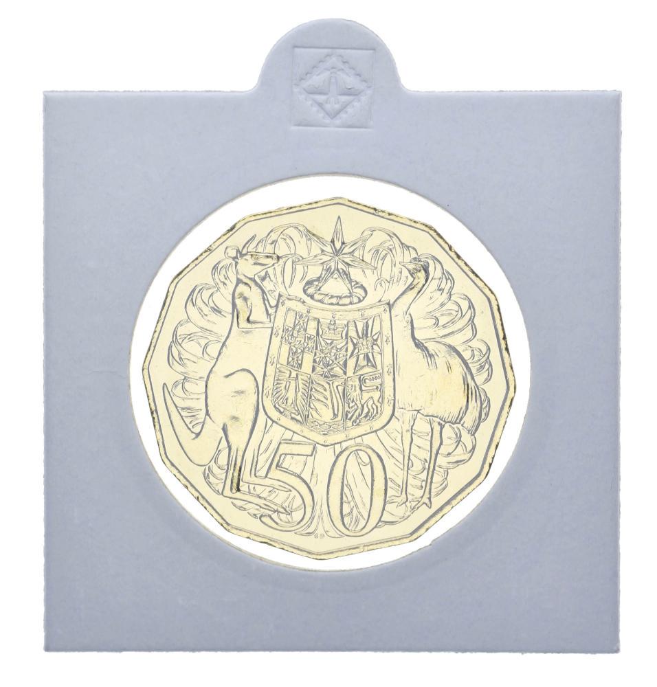 Коллекционная монета Австралия 50 центов 2006 UNC Позолота (М12007)