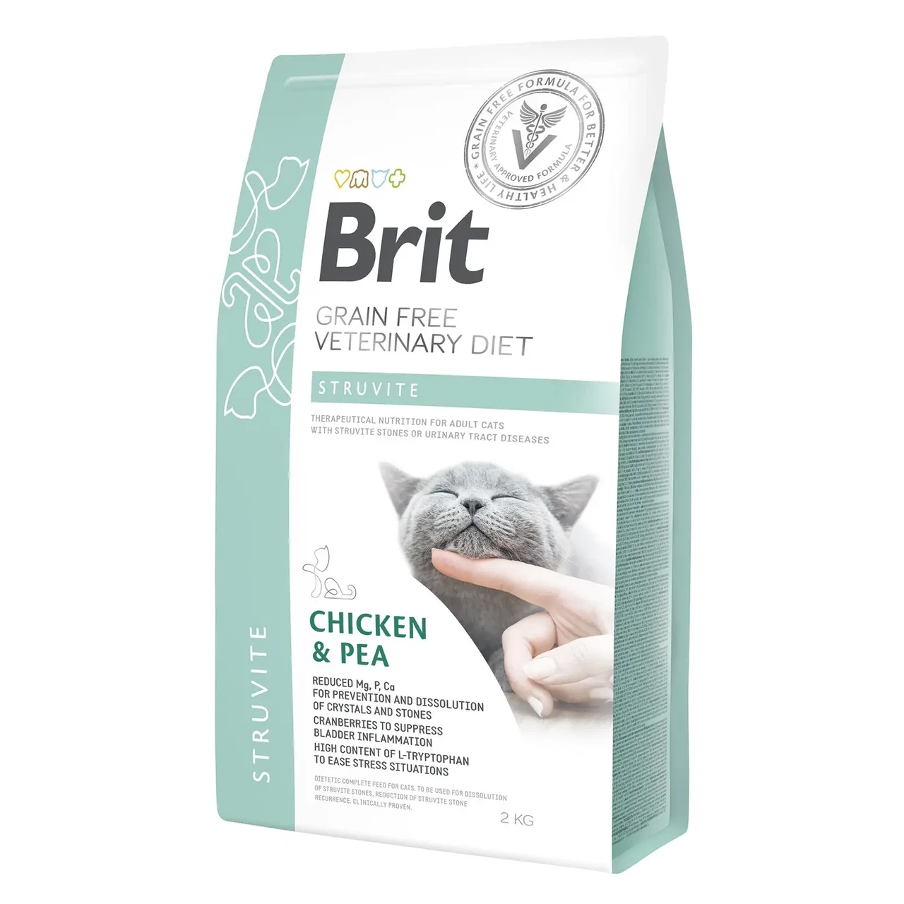 Сухий корм для котів при захворюваннях сечовивідних шляхів Brit Veterinary 2 кг (170954/528271)