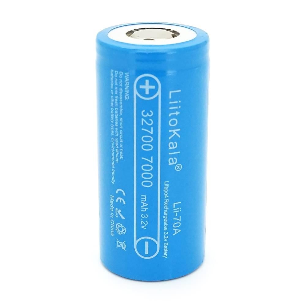 Акумулятор 32700 LiFePO4 LiitoKala Lii-70A 7000 mAh Blue (39893)
