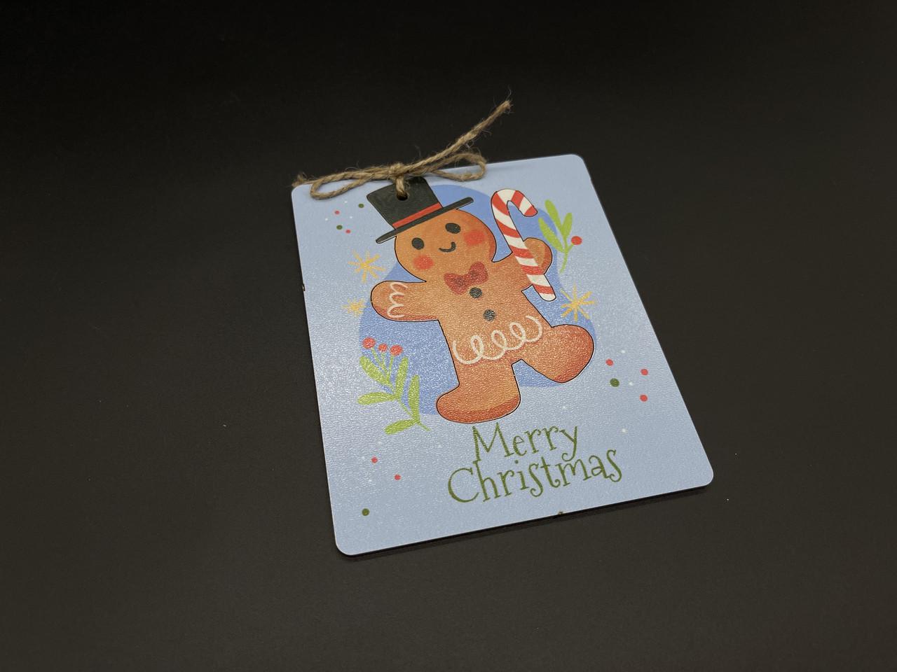 Новорічна ялинкова іграшка на планшетці Пряничний чоловічок з підвіскою 14х12 см (1490392042) - фото 2 Новорічна ялинкова іграшка на планшетці Пряничний чоловічок з підвіскою 14х12 см (1490392042) - фото 2