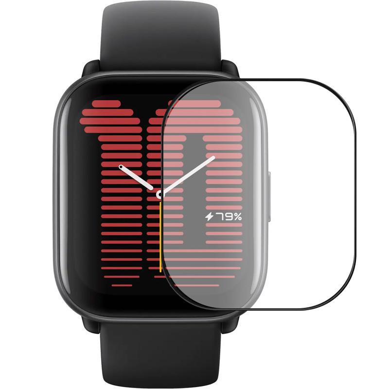 Полімерна плівка 3D full glue для Xiaomi Amazfit Active Чорний (00000068602_1)