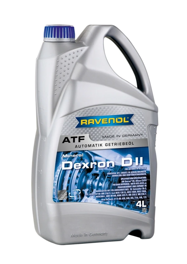 Масло для АКПП RAVENOL ATF Dexron II D минеральное 4 л (1213102-004)