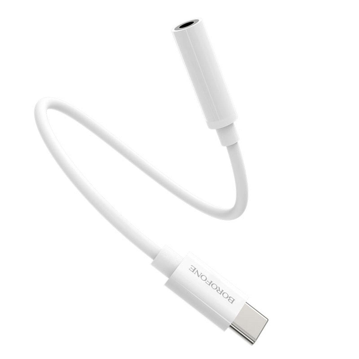 Кабель Borofone AUX BV13 Type-C 3,5 мм 11 с м White (566919) Кабель Borofone AUX BV13 Type-C 3,5 мм 11 с м White (566919)