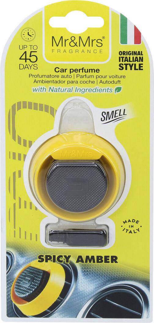 Ароматизатор Mr&Mrs Mio Round Yellow Spicy Amber полимерный на дефлектор (JMIOBSR03LV01)