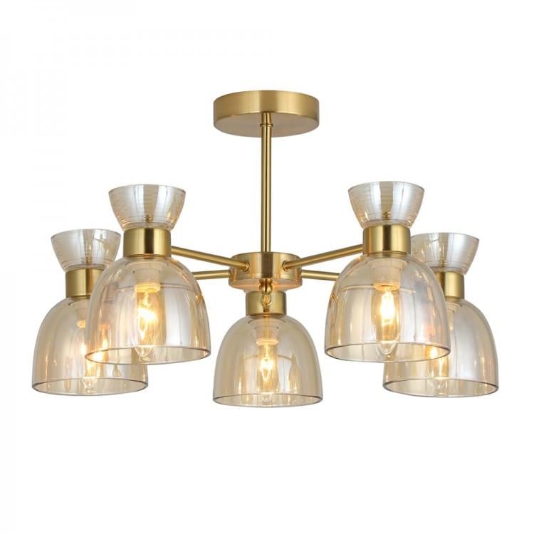 Люстра ARDERO BL1250-2 MARSEILLE під лампу 5х E14 560х305 мм Золотий (2563567642)