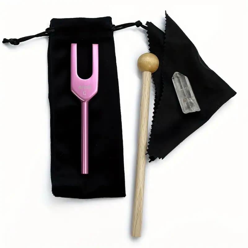Камертон Tuning Fork 4096C Гц з алюмінієвого сплаву Pink (NK03513)