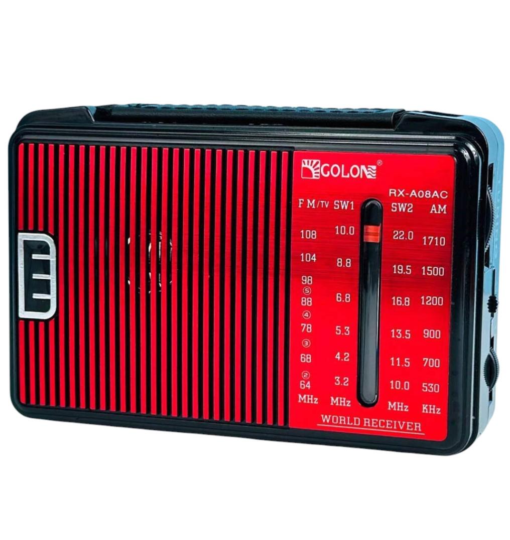 Радіоприймач переносний Golon RX-A08 від мережі 220 В/батарейок (24403306)