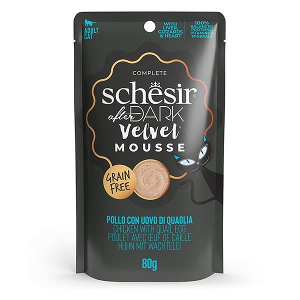 Консерва Schesir After Dark Chicken With Quail Egg 80 г