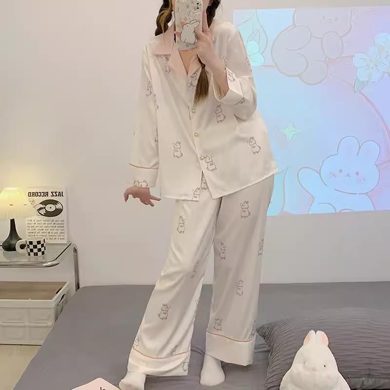 Пижама для девочки подростковая в подарочной коробке Lucky rabbit 170-176 см Розовый - фото 6