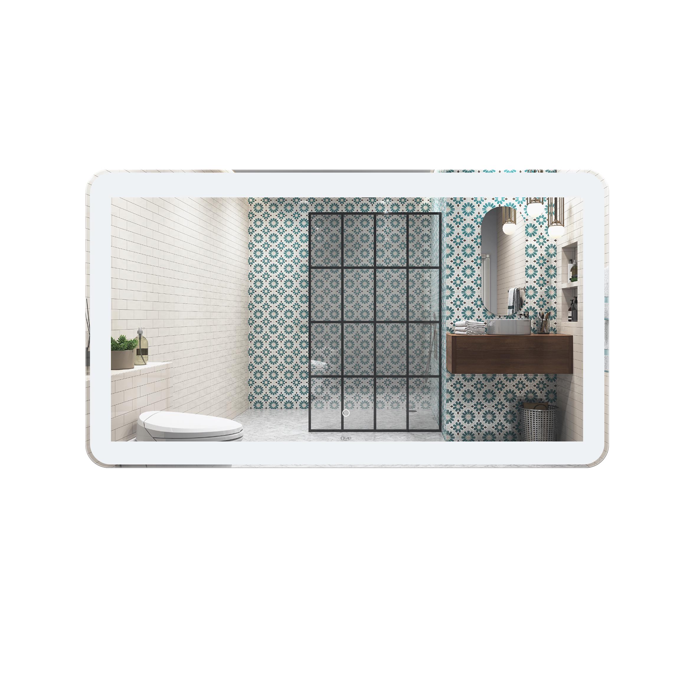 Зеркало Q-tap Swan QT1678141470120W c LED подсветкой 70x120 см (114691)