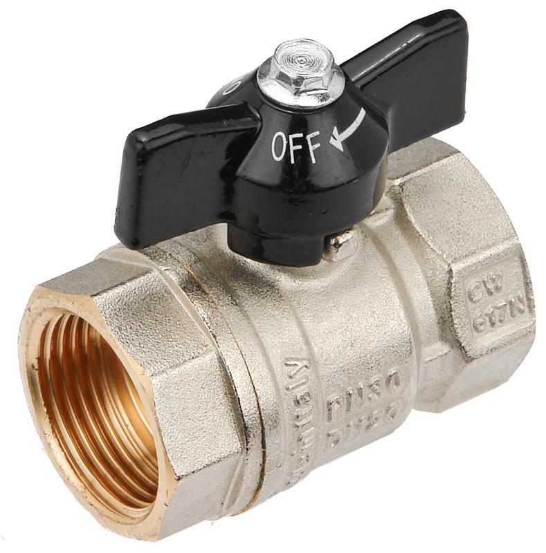 Кран кульовий стандартний General Fittings 7S00.M1 ВВ 1" PN30 латунь
