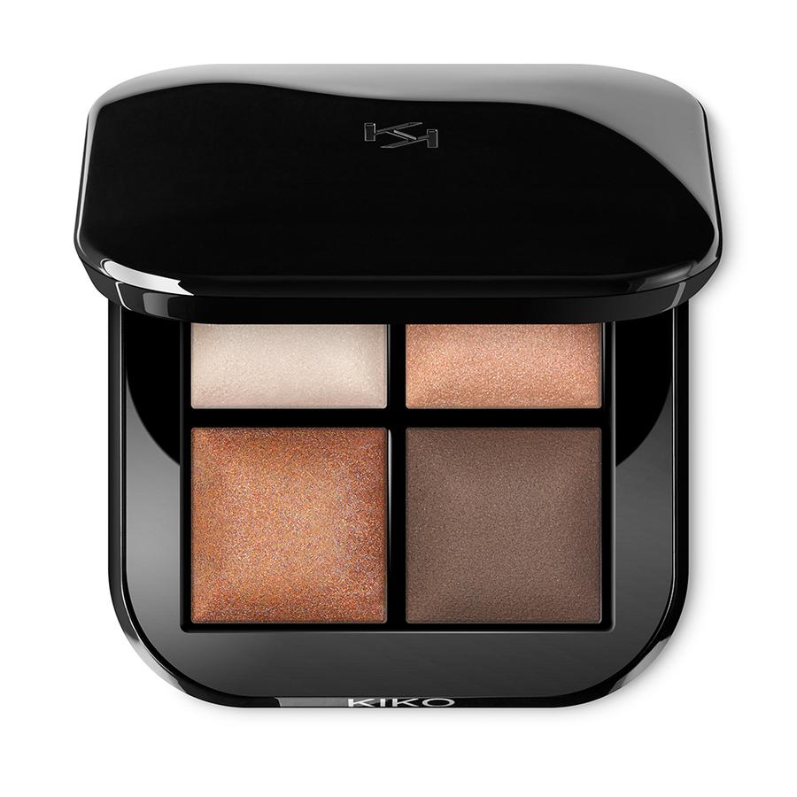 Палетка теней Bright Quartet Baked Eyeshadow Palette KIko Milano 01 теплые природные тона Палетка теней Bright Quartet Baked Eyeshadow Palette KIko Milano 01 теплые природные тона