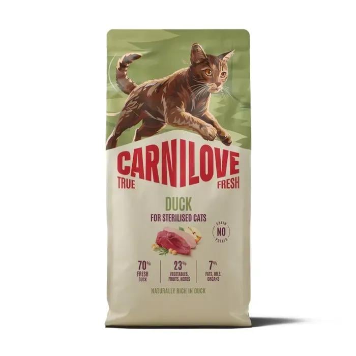 Корм сухий Carnilove True Fresh Beef Sterilised для стерилізованих кішок качка 6 кг (173762)