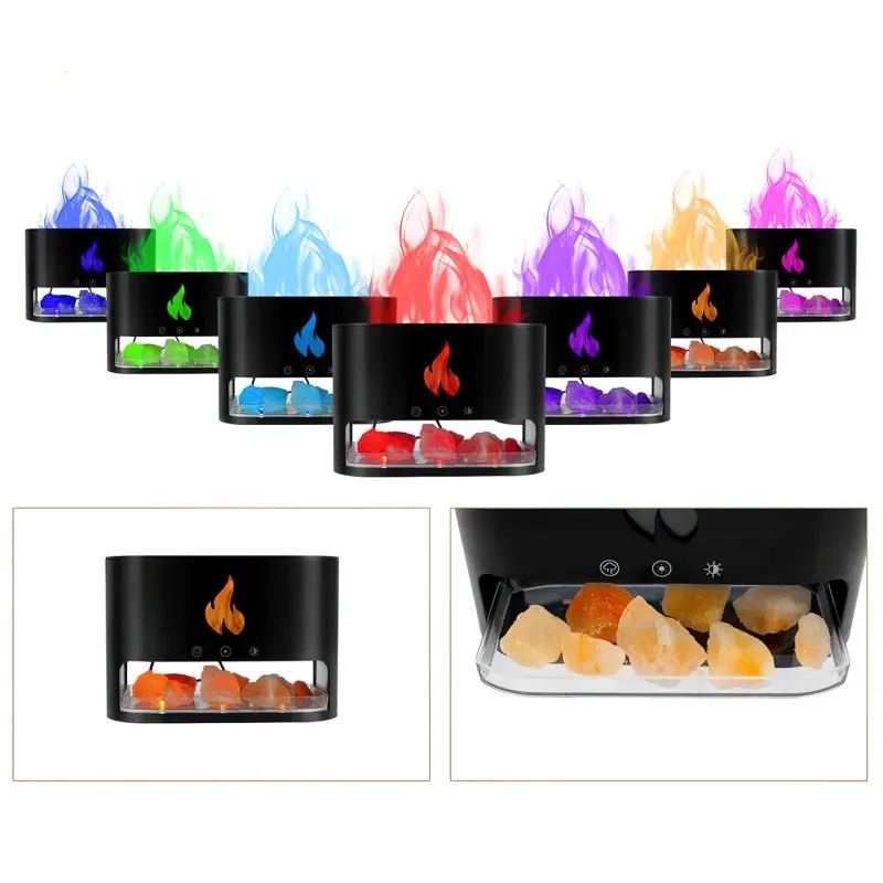 Зволожувач повітря Docsal Flame 3в1 ультразвуковий з соляним камінням (16290) - фото 7 Зволожувач повітря Docsal Flame 3в1 ультразвуковий з соляним камінням (16290) - фото 7