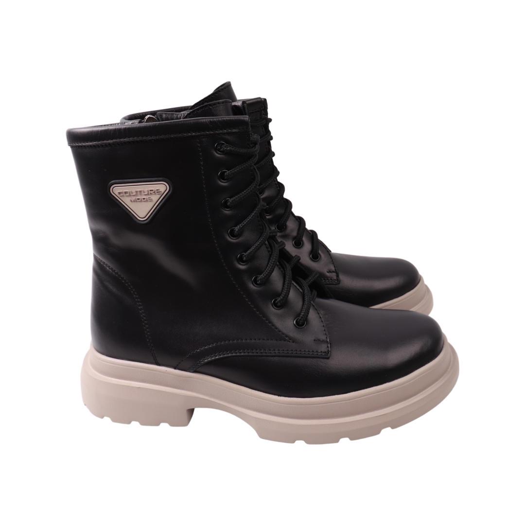 Черевики жіночі Savio зі шкіри р. 38 Чорний (223-22ZHC)