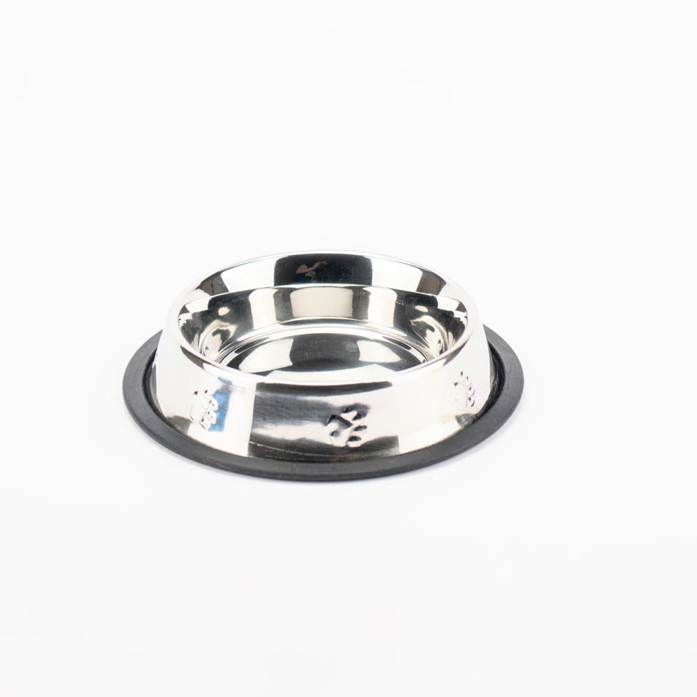 Миска для тварин Agility з нержавіючої сталі з карбуванням гумі 700 мл 21 см (2477083724)