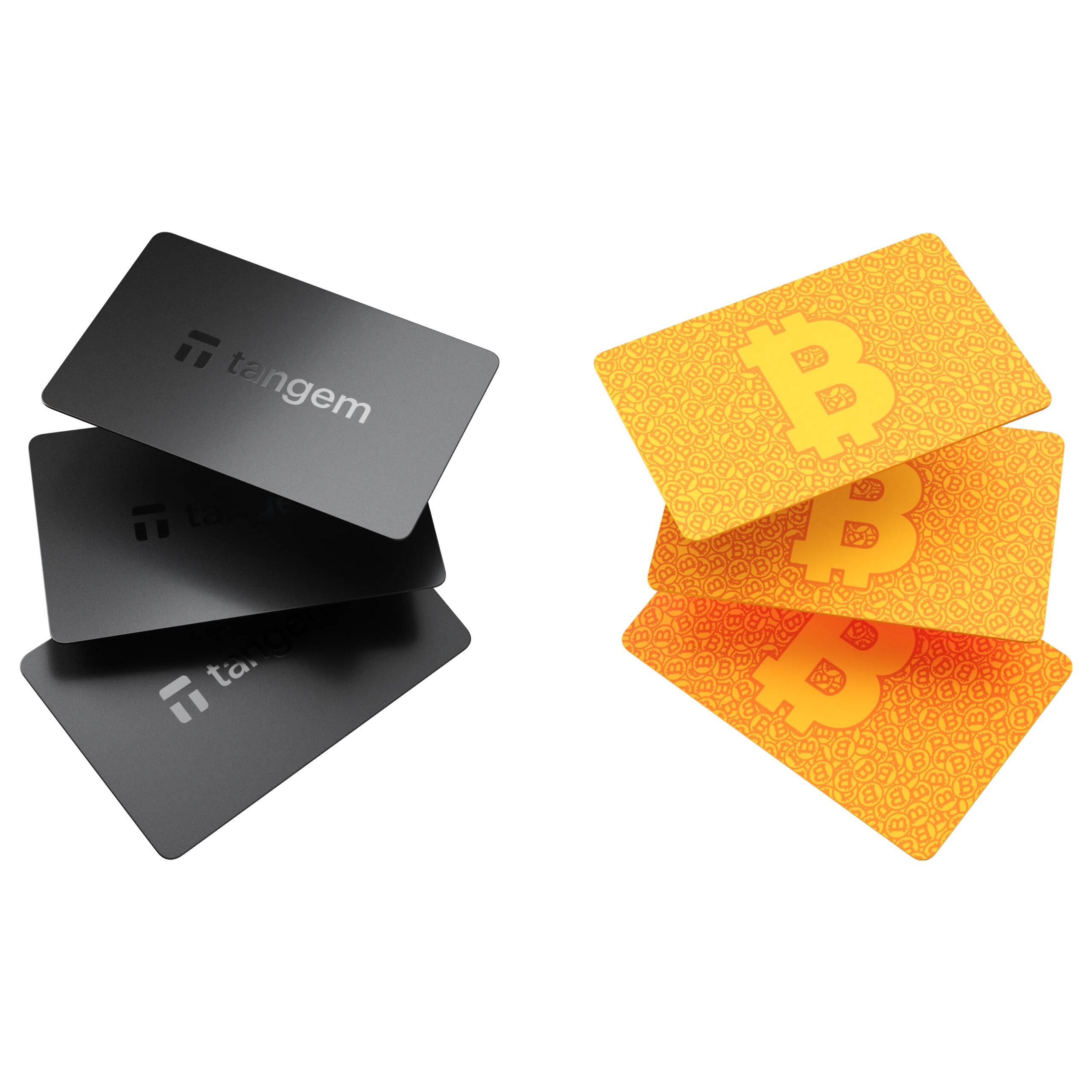Набор карточек-кошельков для криптовалют Tangem Wallet Family Pack 6 шт. Black/Bitcoin (33983867)