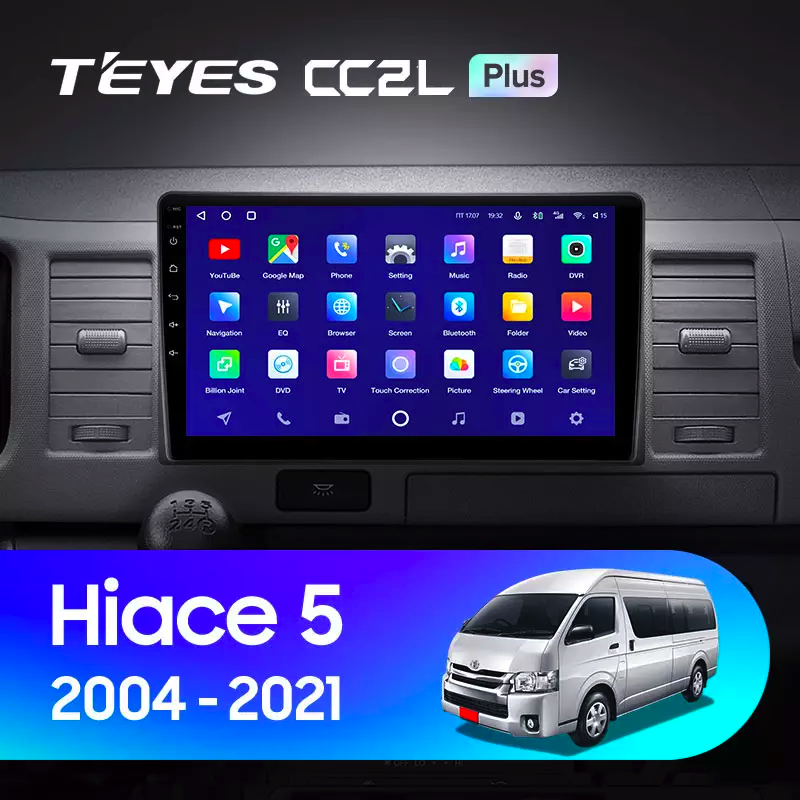 Автомагнитола штатная Teyes CC2L Plus для Toyota Hiace XH10 H200 5V 2004-2021 Android 2/32 Гб (1652314305) - фото 3