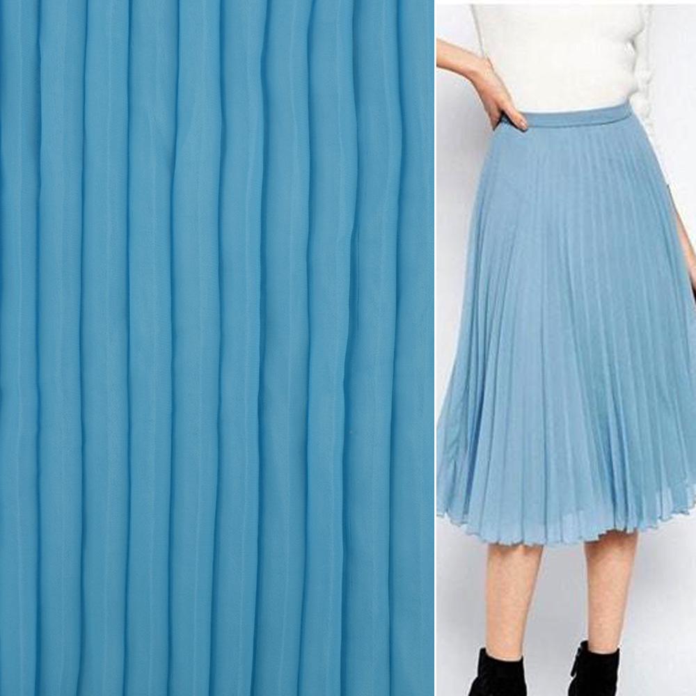 Ткань креп гофре в натянутом виде ширина 140 см Голубой (11416.005) - фото 3 Ткань креп гофре в натянутом виде ширина 140 см Голубой (11416.005) - фото 3