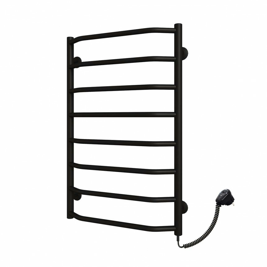 Электрический полотенцесушитель Deffi Трапеция П8 500x900 мм Е правое подключение Черный